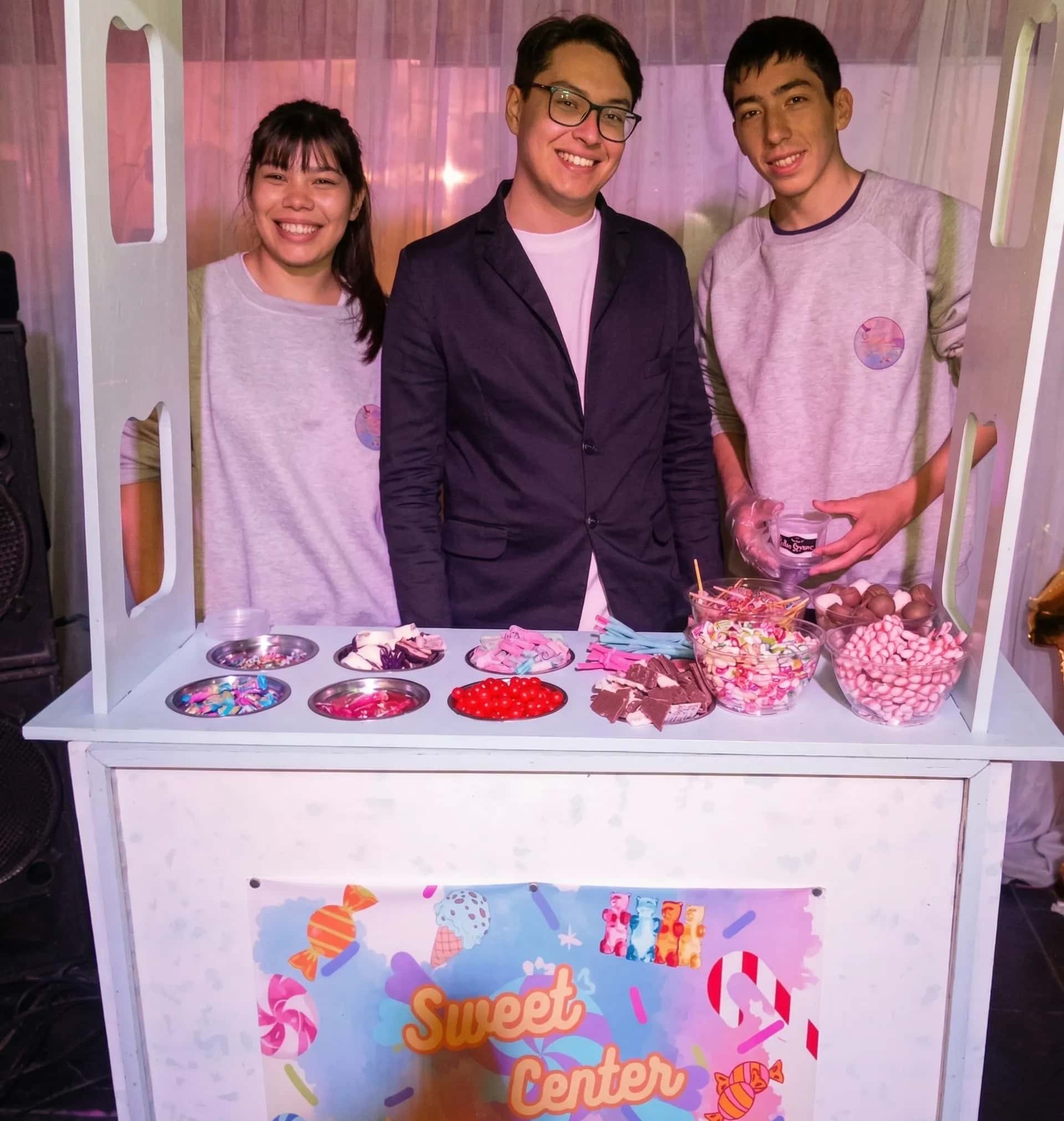 Stand de dulces decorado para cumpleaños y fiestas infantiles